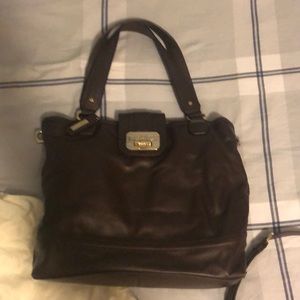 Cole Haan chocolate brown shoulder bag w/strap